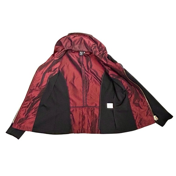 Solo Moda Black & Red Zip Front Jacket – Size 4 - Picture 2 of 5